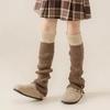 Kids Sweet Girl Leg Warmers Simplicity Korean Fashion School Calf Elegant Sock for Baby Girl Autumn Winter Piles Loose Socks