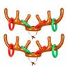 Festival Reindeer Ring Toss Inflated Toys Ferrule Game Inflatable Antler Hat Christmas Headband