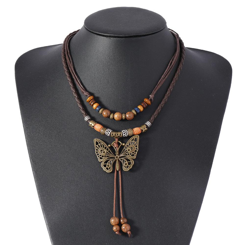 European American Punk Men's Faux Leather Spike Bracelet