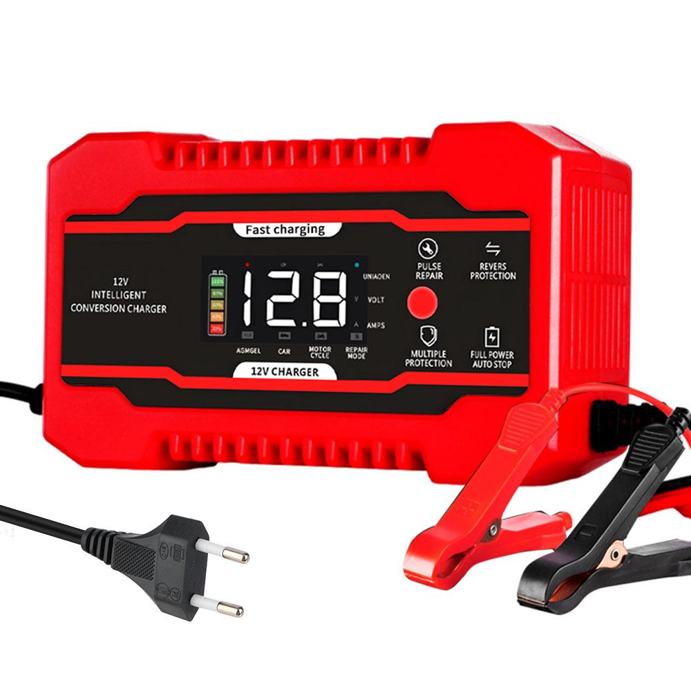 Battery Maintenance Multiple Protection 12V 6A For Car SUV Motorcycle Truck Universal Car Battery Charger Digital LCD Display