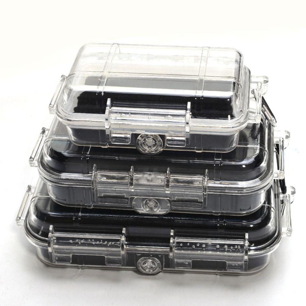 

Shockproof Sealed Storage Box ABS Waterproof Toolbox Durable Camping Box S
