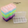 10-compartment Detachable Plastic Box - Ideal for Fishing Hooks, Tackle, Jewelry, and Bead Storage