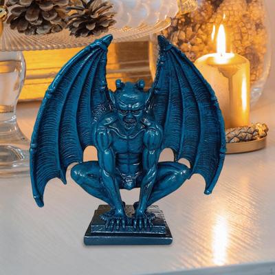 Devil Gargoyle Gothic Sculpture Figurine Fairy Garden Decoration for Farmhouse Yard Multifunctional