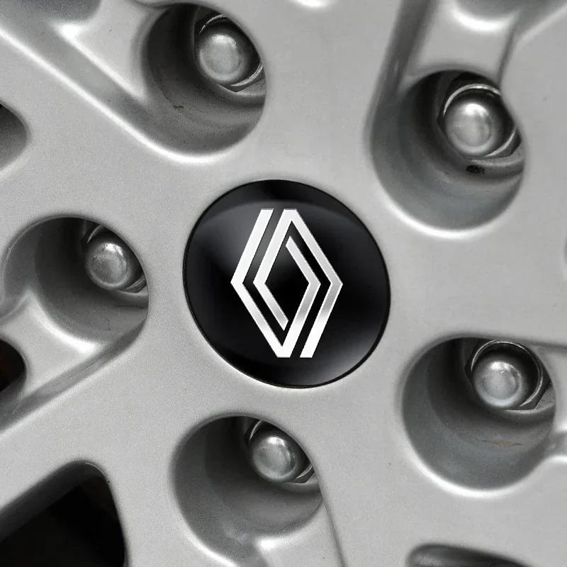 4pcs 56mm 60mm 65mm Car Wheel Center Hub Cap Rim Cover Emblem Stickers For Renault koleos duster megane 2 logan clio Accessories n333