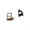 TV Remote Organizer Abstract Thinker Statue Desktop Storage Box Standing Two Compartments Desk
