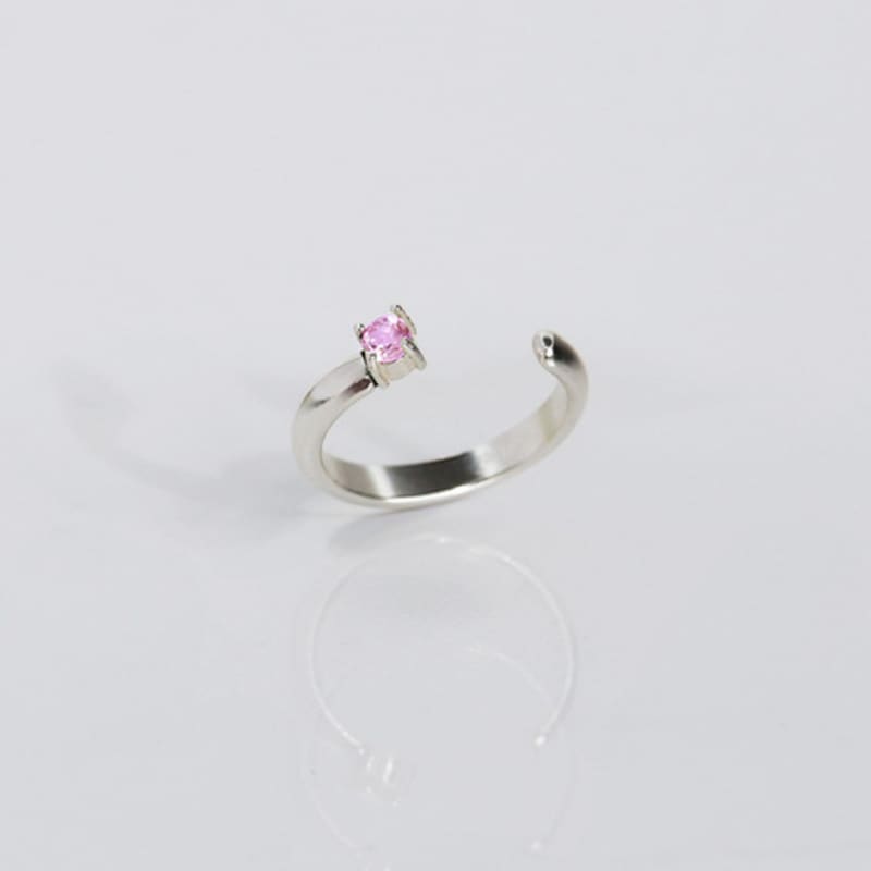 BRILLPIECE Mono stone nail ring