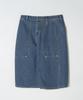 DTHIRTYONE (Woman) Carpenter Denim Bermuda Pants (Bleach Blue)