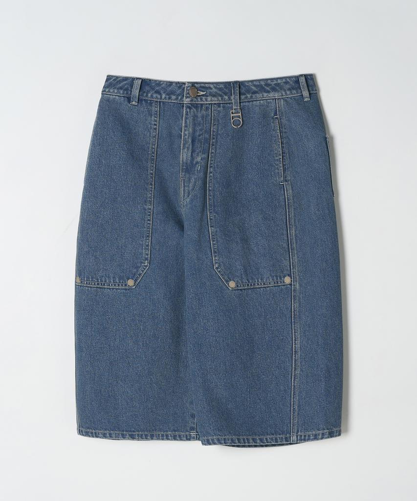 DTHIRTYONE (Woman) Carpenter Denim Bermuda Pants (Bleach Blue)
