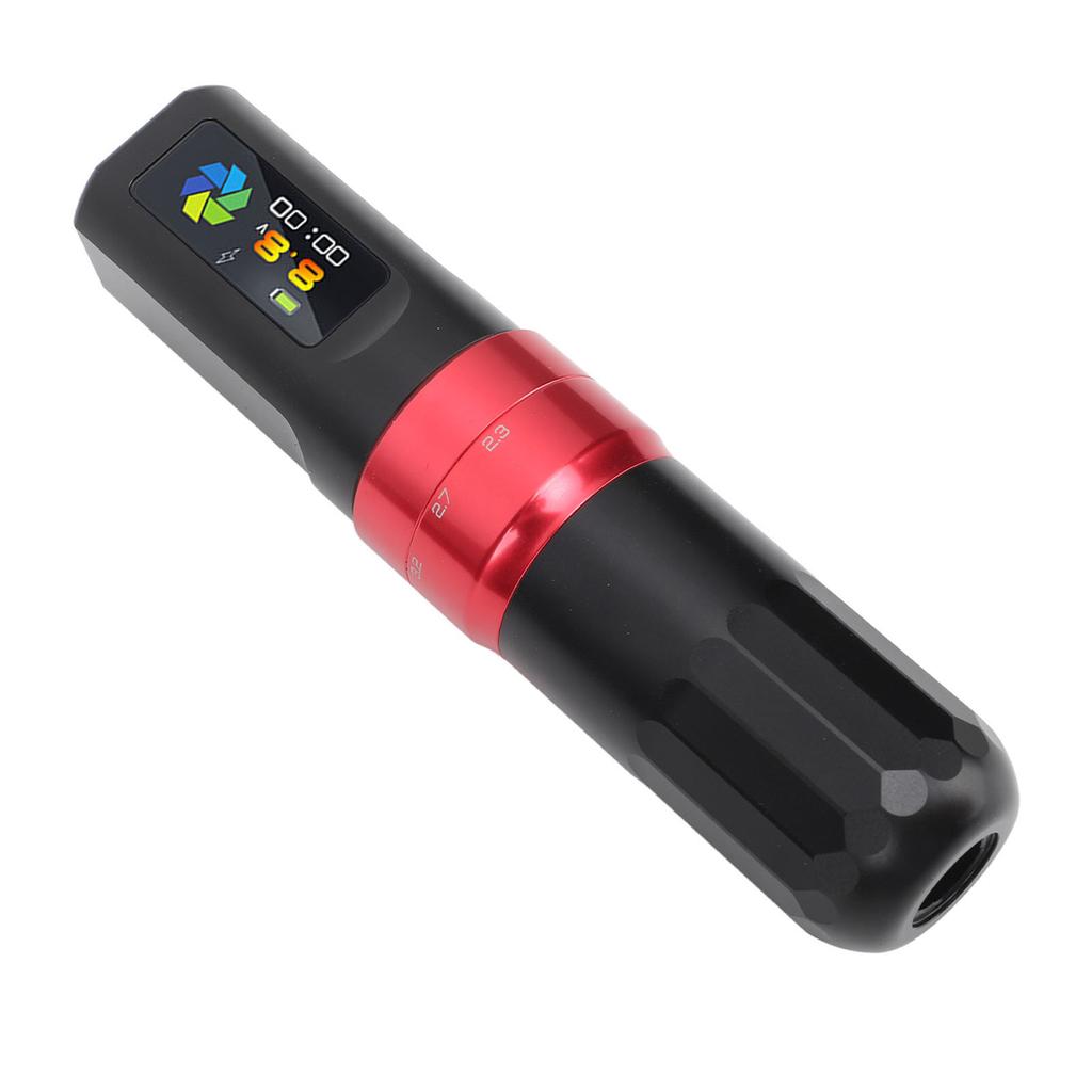 Wireless Tattoo Pen Kit Large Color LCD Display 2000mAh Dual Battery Rotary Tattoo Power Supply