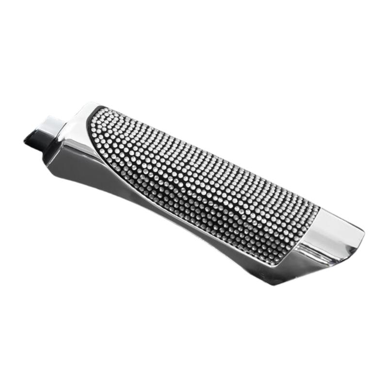 Elegant Sophisticated Modern White Stylish Bling Handbrake Sleeve Cover for Car Interiors Easy to Install Slip Resistant