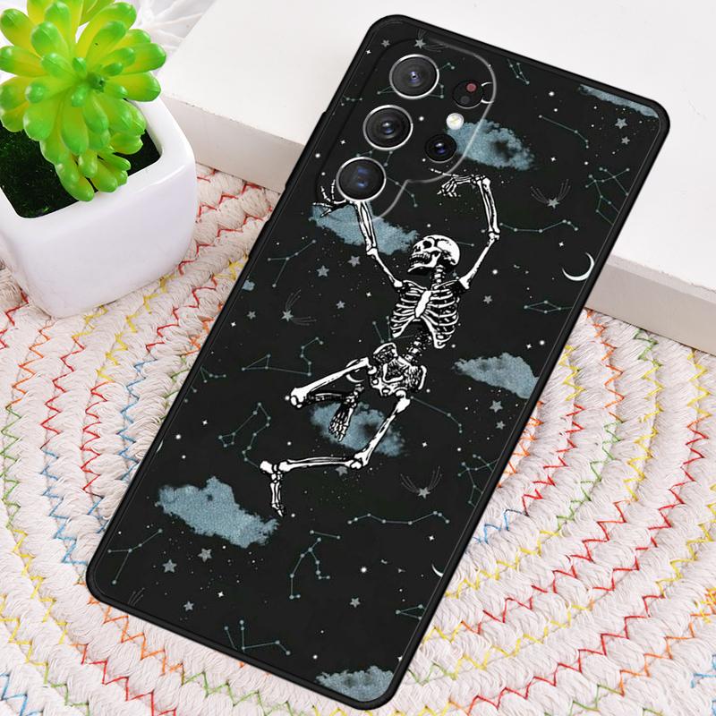 Bones Skeleton Bumper Phone Case for Samsung Galaxy note 10 pro S26 Ultra S23 S24 FE S25 S21 S22 PLUS shockproof Cove