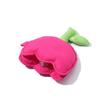 Cute Tulip Flower Tulip Coin Purse Soft Cloth with Wristband Lipstick Storage Change Pouch