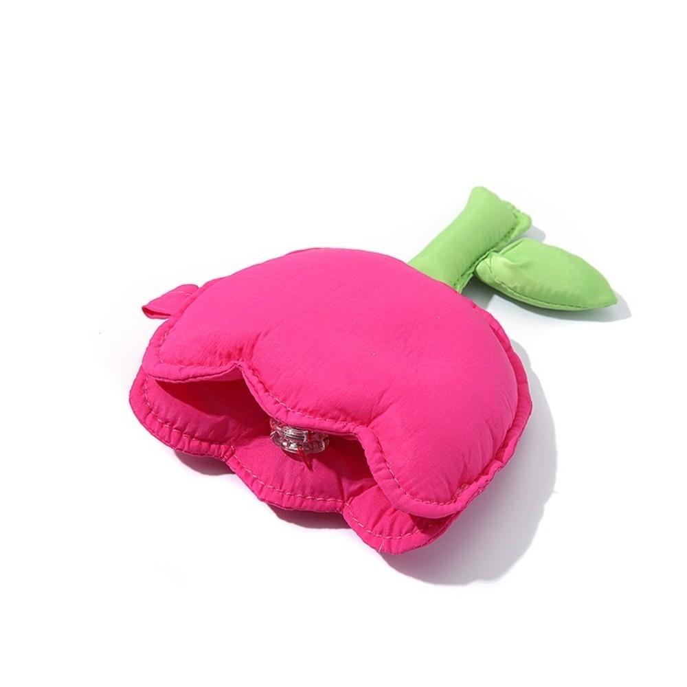 Cute Tulip Flower Tulip Coin Purse Soft Cloth with Wristband Lipstick Storage Change Pouch