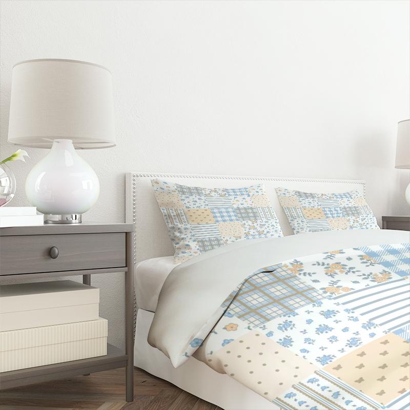 Comforter Nordic 3-Piece Bedding Set - Customizable Bedding With Free Gift Eco-Friendly & Hypoallergenic (Oeko-Tex Certified)