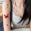 Color High-value Peach Blossom Series Tattoo Sticker Beautiful Collarbone Fresh and Sweet