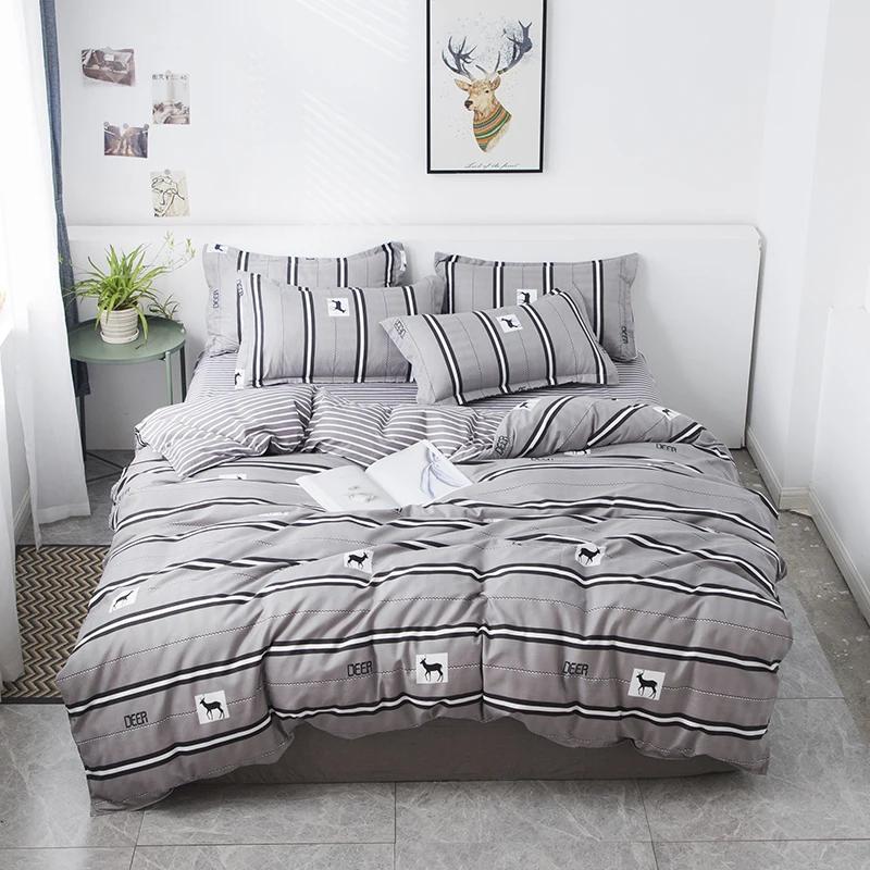 Cartoon Duck Duvet Cover Twin Queen Size, Cute Farmhouse Livestock Yellow Duck Bedding Set for Kids Boy Bedroom Decor 3/4pcs Set