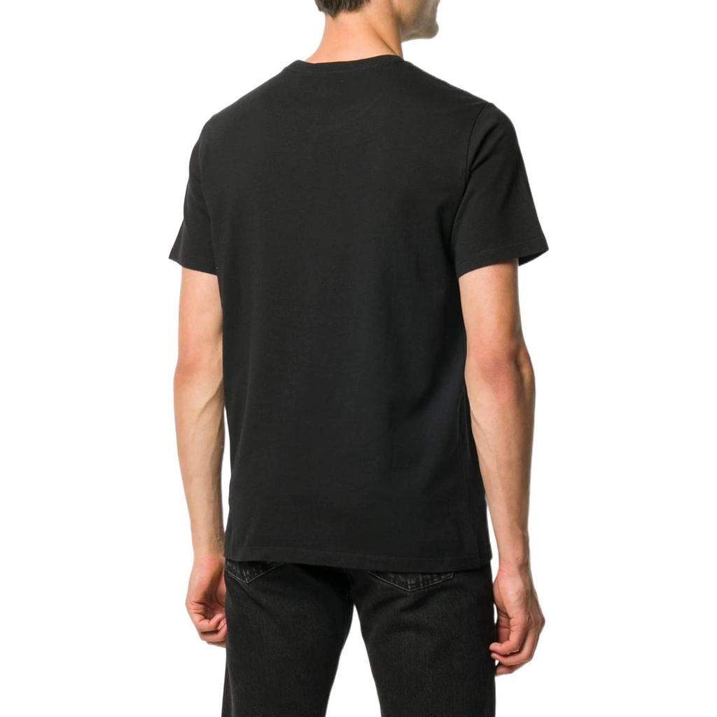Levis Logo Solid Color Crew Neck T-Shirt Men Tops Black 56605-0009