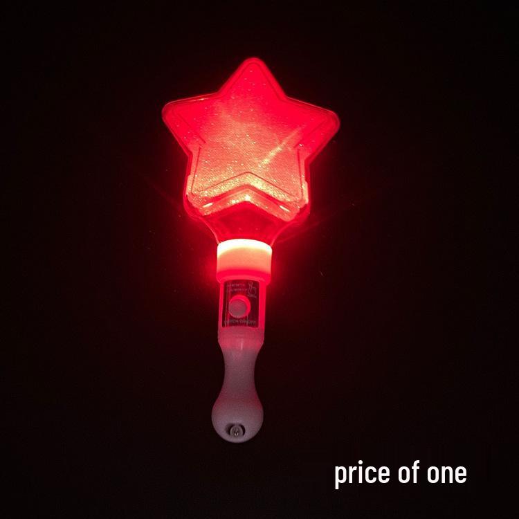 

LED Star Glow Cheer Sticks: Handheld Luminous Flashing Props for Concerts and Events