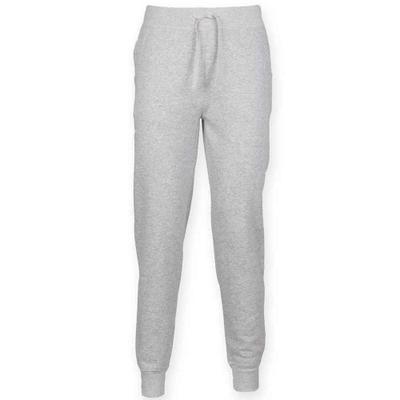 Mens Heather Cuffed Slim Jogging Bottoms