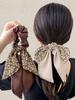 1/2/3Pcs Women's Vintage French Simple & Elegant Ponytail Bow Ribbon Hair Scrunchie, BohoScrunch Hair Ties For Daily