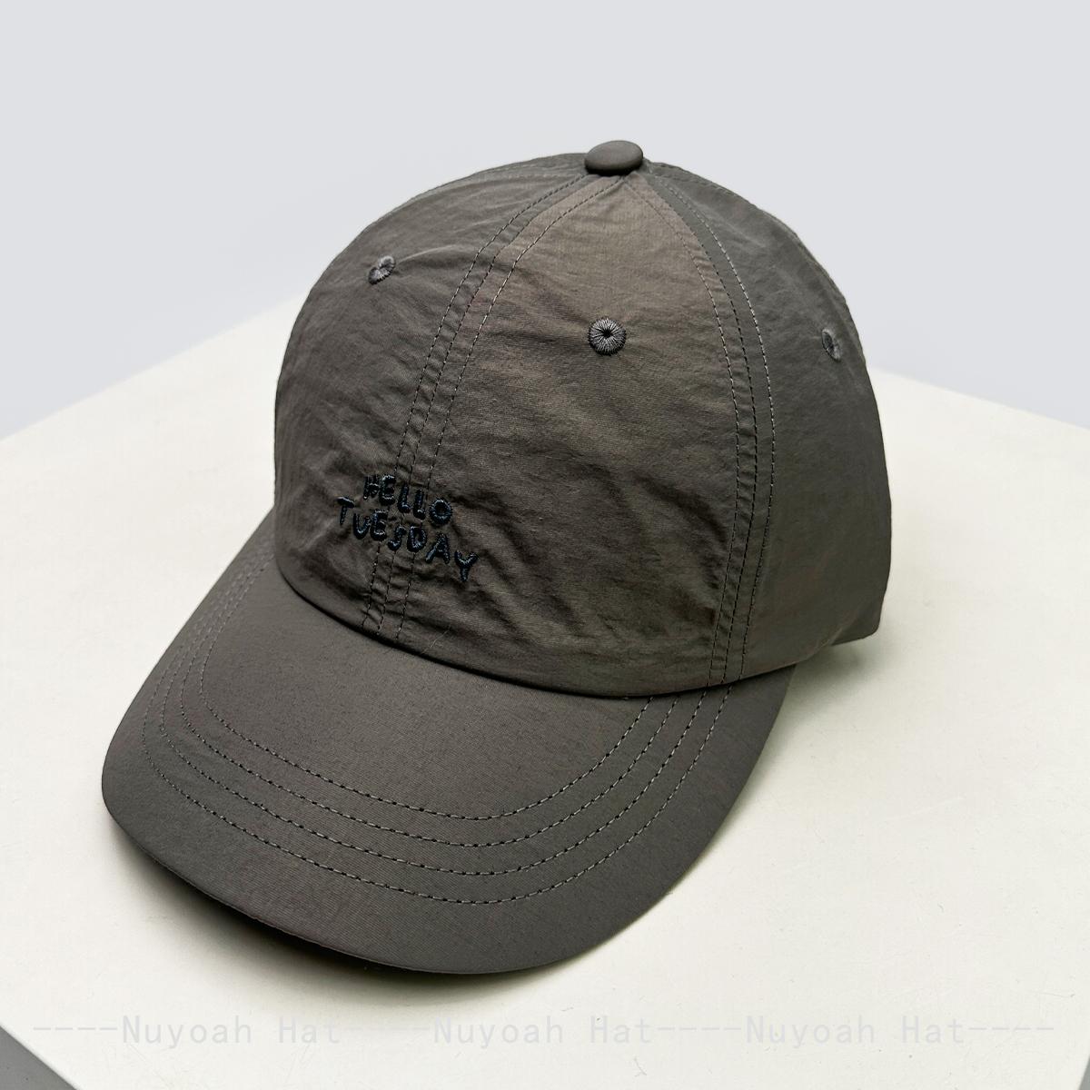 

New Men Women Quick-Dry Simple Embroidered Letters Baseball Hats Sunshade Travel Breathable Peaked Caps Versatile Fashion Ins 58-61cm