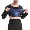Mens Sauna Suit Hot Polymer Sweat Shirts Long Sleeve Workout Tank Tops Shapewear Waist Trainer Body Shaper Athletic Slimming Sweatshirt