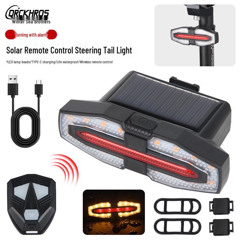 CEROHS Bicycle Remote Control Tail Light with Speaker and Turn Signals
