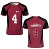 Haikyuu Nekoma Red Cartoon Anime Cosplay Men Jersey Summer Short Sleeve Children Tee Tops 2024 New Style Fashion MENS T-shirt