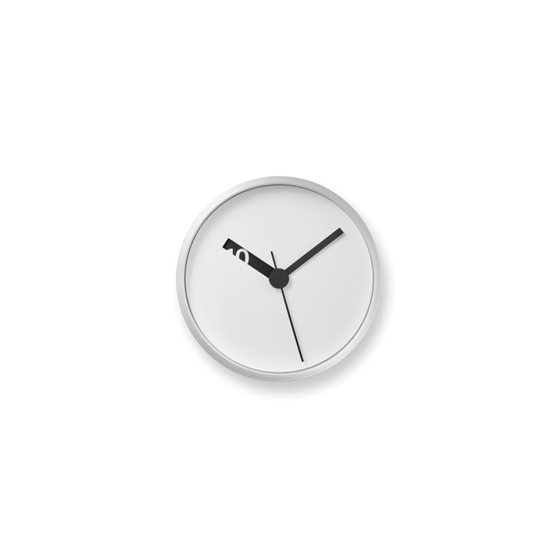 Lemnos Wall Clock Analog Extra Normal Clock White Aluminum WH Lemnos (Wall/Tabletop Use) RM24-07