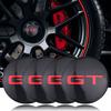 4Pcs 56mm GT Car Wheel Center Hub Caps Stickers GT Emblem Decal