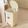 Trash Can With Lid Kitchen Standing Trash Can Large-Capacity Bin Dustbin Bathroom Bucket Toilet Wastebasket Household Items