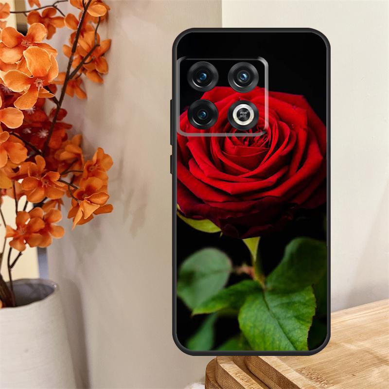Red Rose Flower Funda For OnePlus 13R 13 12 12R 11 10 Pro 8T 10T OnePlus Nord 4 CE 2 3 Lite N30 N20 N10 Case