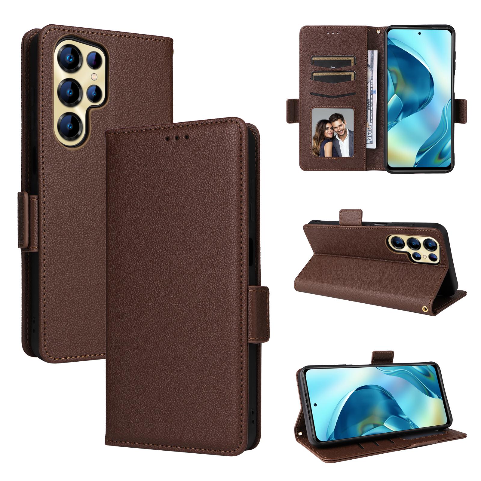 

Flip Cases for Oukitel C68 PU Leather Full-Body Protection Shockproof Durable Retro Phone Case for Oukitel C68 коричневий