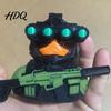 Trendy Military Desktop Decor Tactical Night Vision Duck Figurine Cool Statue Desk