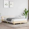 Vidaxl Bed Frame Without Mattress, Cream, 120X200 Cm, Upholstered