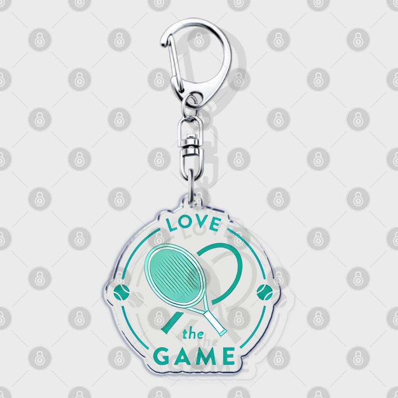 Hobby Sports Lover Tennis Ball Keychains for Accessories Bag I Love Bike Car Keyrings Jewelry Friends Father Boyfriends Gifts
