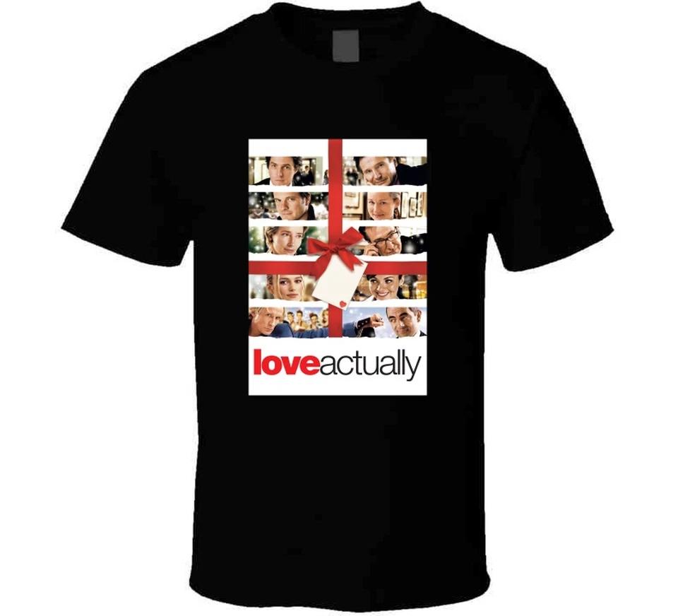 Love Actually Movie Tee Classic Rom Com Christmas Holiday Film T Shirt XL