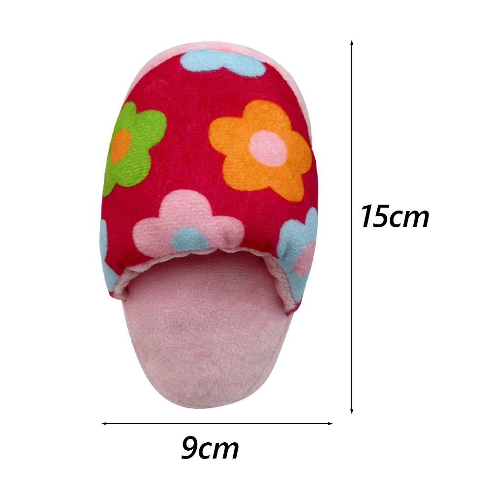 Plush Pipe Slippers Pet Stuffed Toys for Small Dogs Squeaky Puppy Dog Chew Toy Chihuahua Pug Clean Teeth Honden Speelgoed Pipe