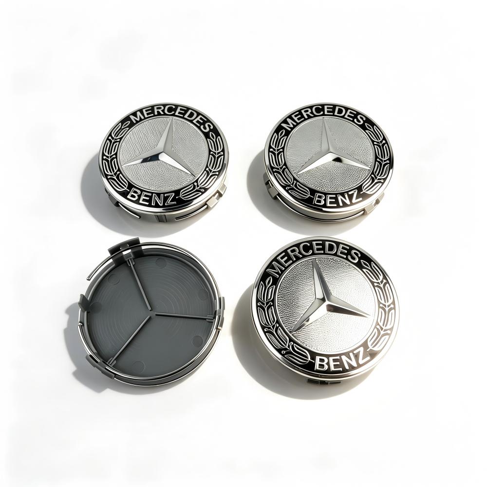 CDR4   20PCS 75mm Car Wheel Center Cap Hub Covers Badge Accessories for Mercedes Benz AMG C E S GLE CLC Class W204 W203 W205 W124 W221