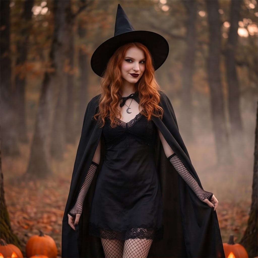 Halloween Cape and Hat Set Costume Accessory for Role Play Party