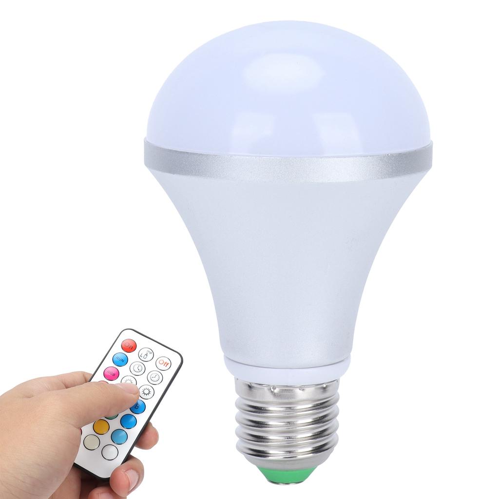 E27 16 Color RGB Bulb Colorful RGBW Bulb with Remote Control for Home Lighting 85‑265V