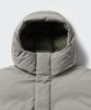 Musinsa Standard Minimal Hooded Down Short Padded Jacket [Grayish Beige]