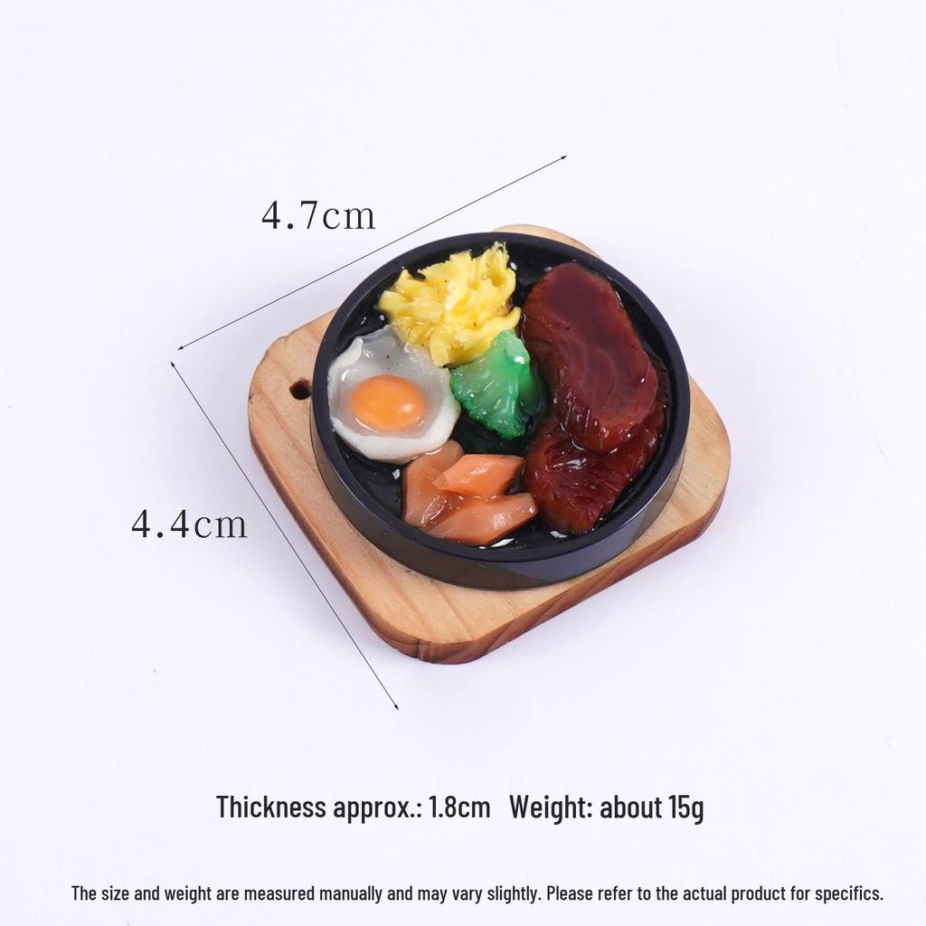 3D Teppanyaki Steak and Sushi Keychain - Japanese Food Toy Bag Charm