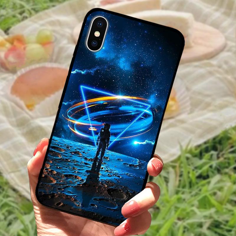 For Apple iPhone XS Soft Case X XR TPU Silicone Phone Back Cover For iPhone XS Max Fashion Printed Covers Case Protective Fundas