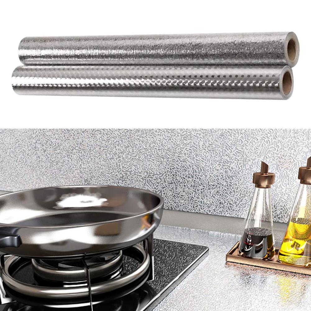 Selbstklebende Küchenwandfolie, ölfest und wasserdicht, zum Schutz von Oberflächen wie Spritzschutzwänden, Arbeitsplatten und Geschirrspülern