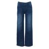 Women's Fashion Color Versatile High Waist Pocket Side Zipper Straight Leg Jeans