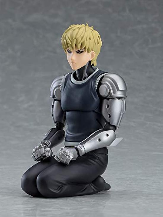 Figma Man Genos ABS PVC Painted Movable Figure One-Punch Non-Scale &