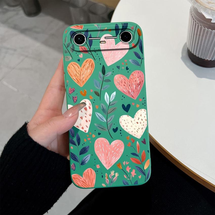 Voor Tecno Pova Slim / Spark Slim Telefoonhoes Olieverf Hart Liefde Mat Siliconen Hoesje Voor Tecno SparkSlim / PovaSlim Behuizing