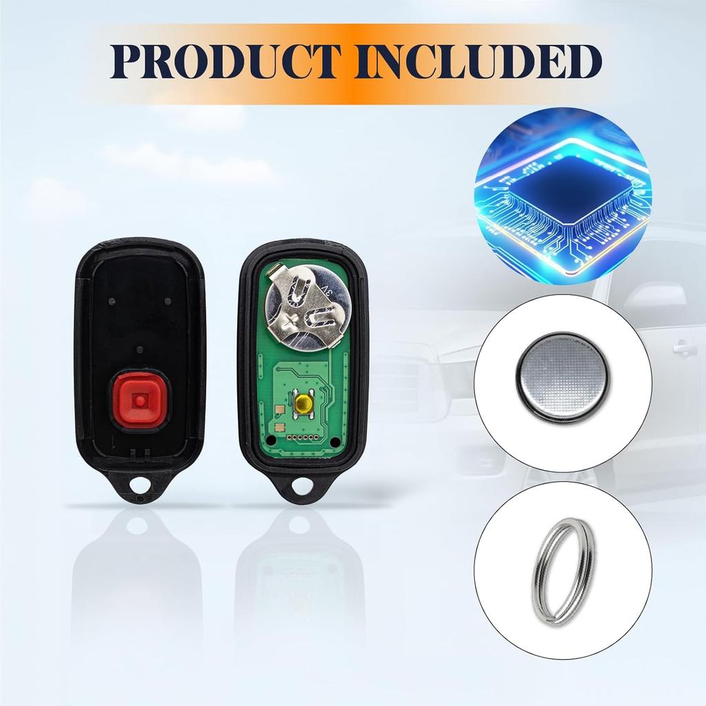 Keyless Entry GQ43VT14T Key Fob Replacement Fits for 2002-2006 Toyota Camry Corolla Matix Pontiac Vibe Car Remote Keys, 315MHz