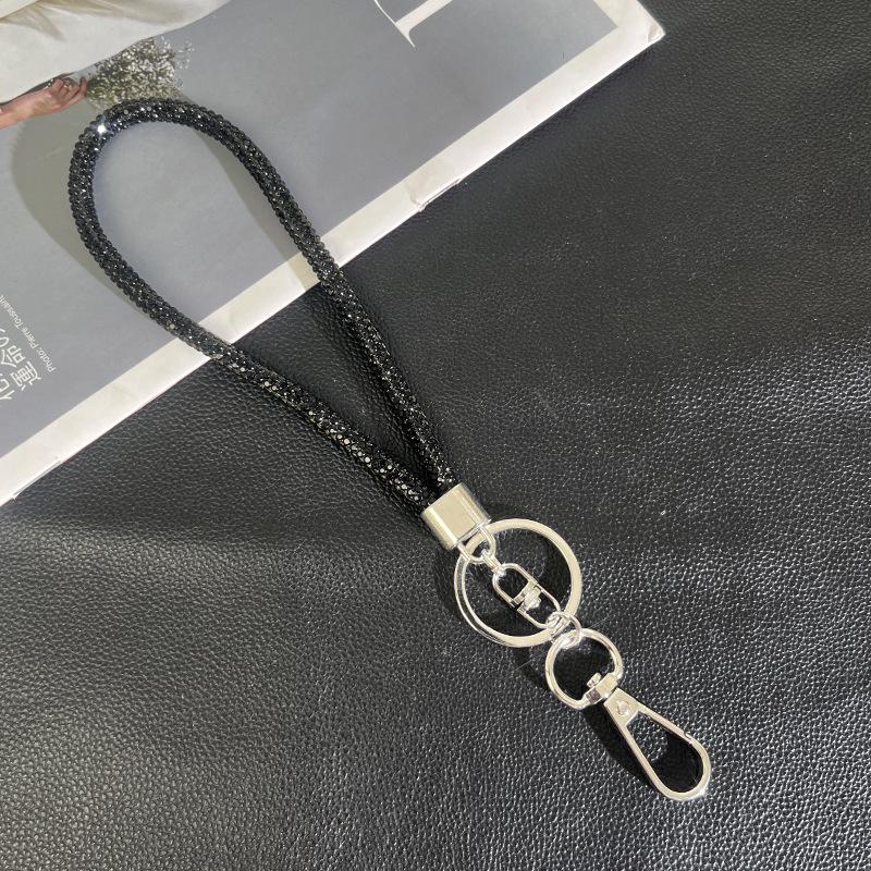 Light Luxury Rhinestone Phone Lanyard: Diamond Crossbody Chain & Bracelet Pendant.